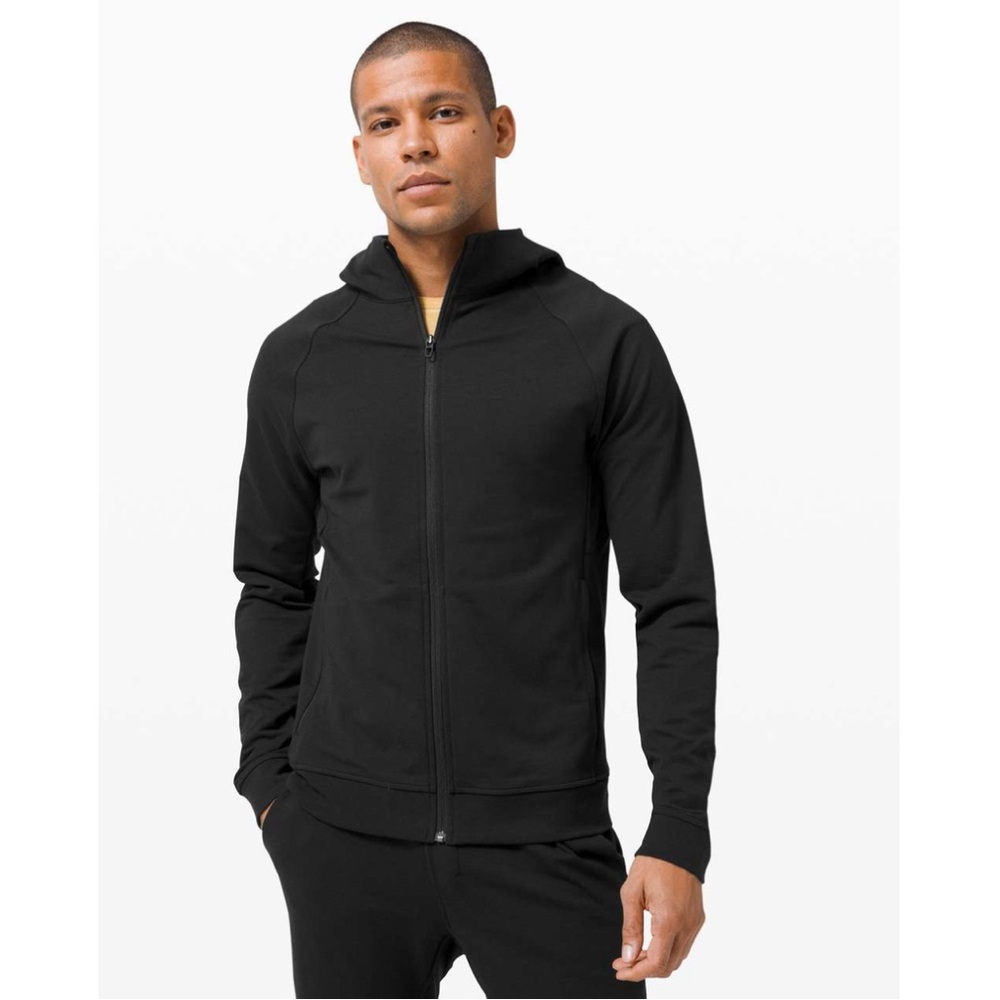 Men’s Lululemon City Sweat Full Zip Hoodie Size M Black